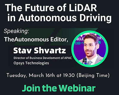 The Future of LiDAR in Autonomous Driving Webinar